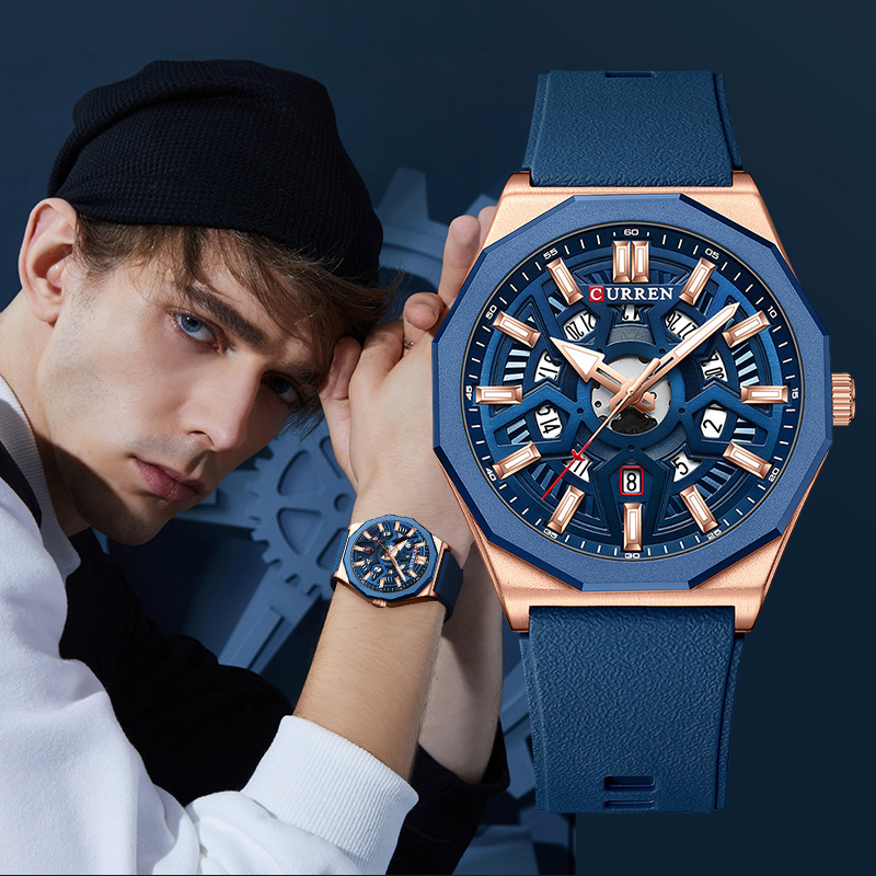 Luxury Watch Brand List - CURREN 브랜드의 새로운 목록 원래 남자