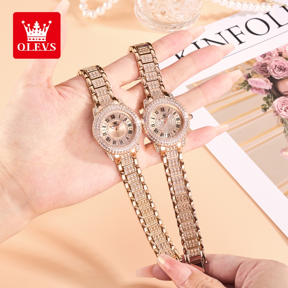 Luxury Watch - OLEVS 럭셔리 패션 여성용 시계 다이아몬드