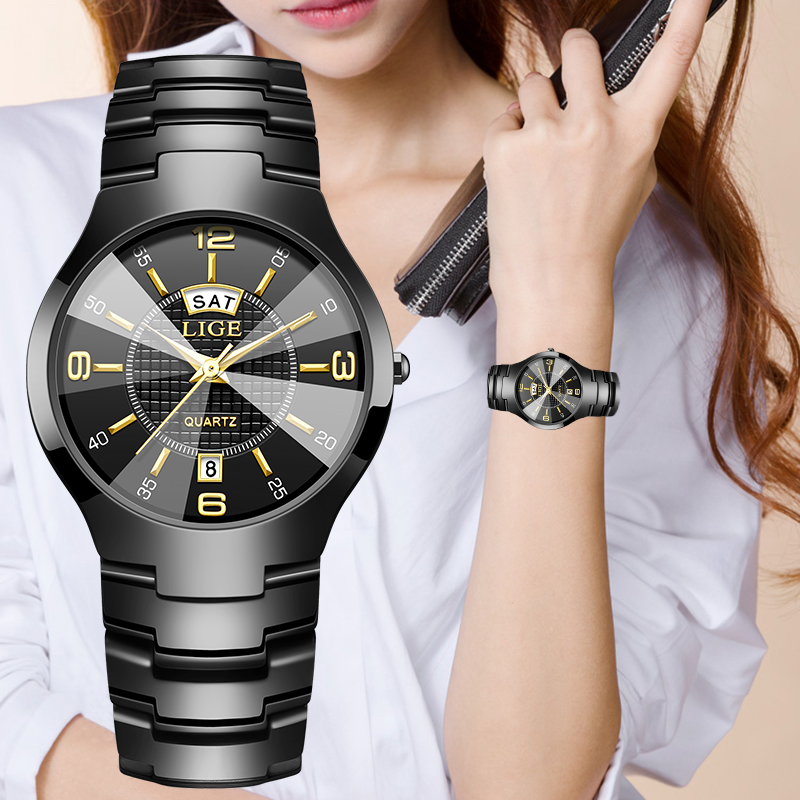 Luxury Watch - LIGE 패션 우아한 여성용 손목시계 럭셔리