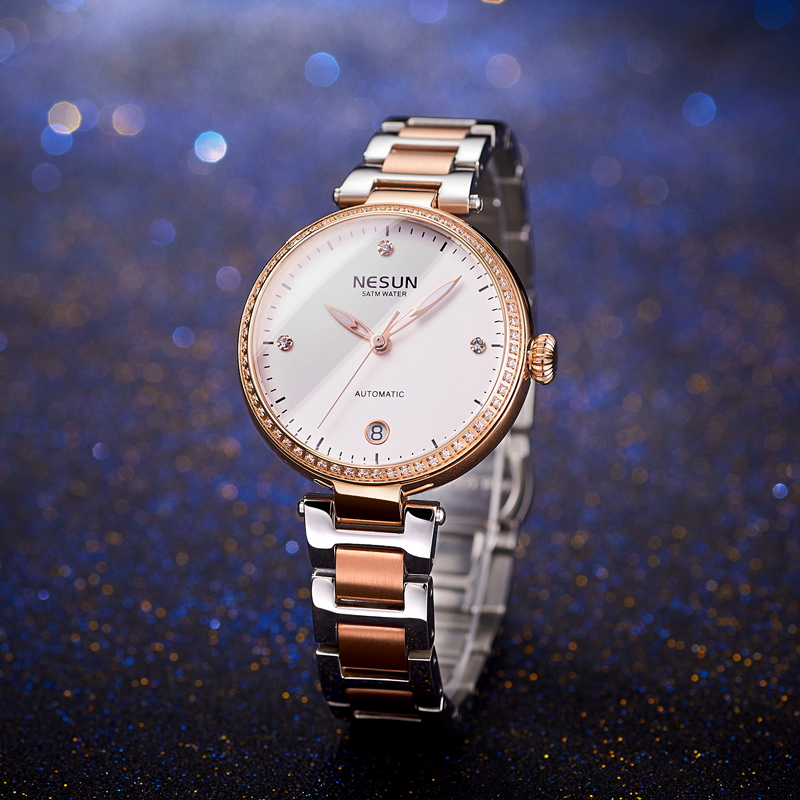 Luxury Watch Japan Brand - NESUN-일본 MIYOTA 여성용 자동 기계식 시계
