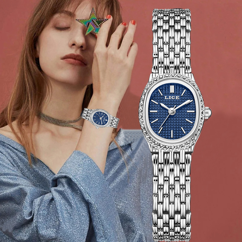 Luxury Watch - LIGE 패션 럭셔리 쿼츠 여성 시계