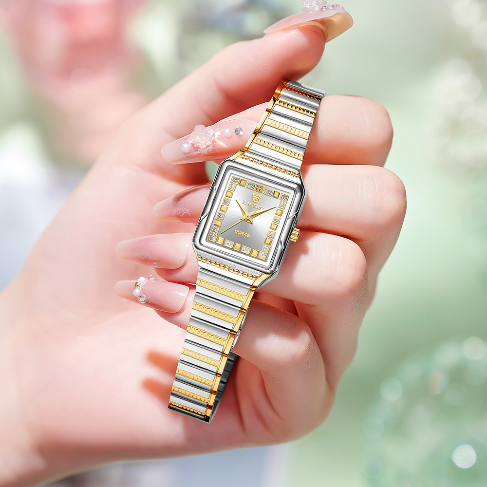 Luxury Watch Brand List - LIEBIG 레이디 스테인레스 스틸 스트립 시계