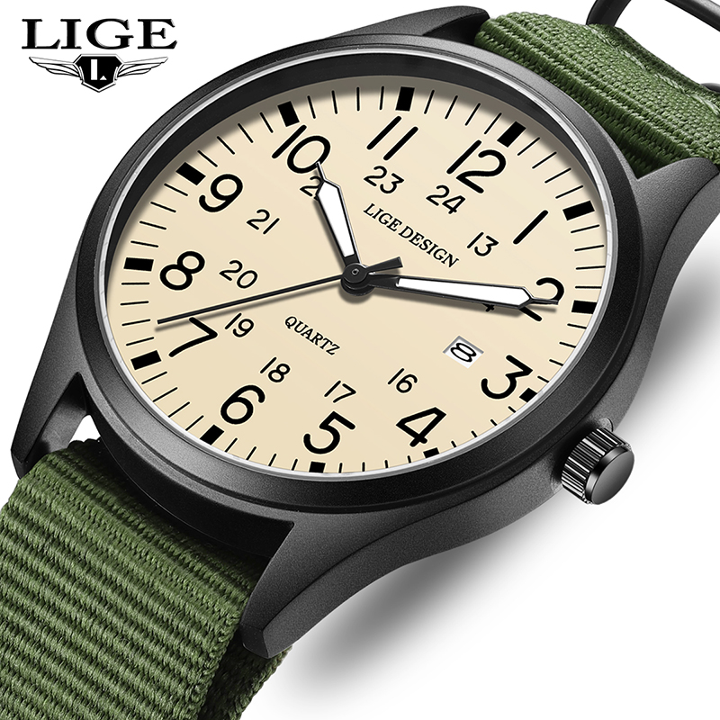 Luxury Watch Leather - LIGE 2025 최신형 쿼츠 손목시계 남성용