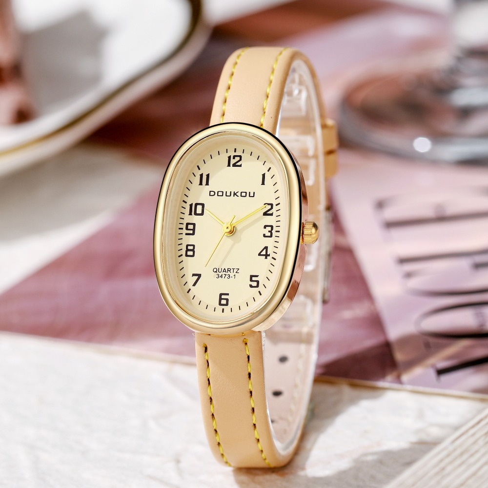 럭셔리 타원형 다이얼 여성 시계 패션 숙녀 선물 드레스 - Luxury Watch Leather 리뷰 및 가격
