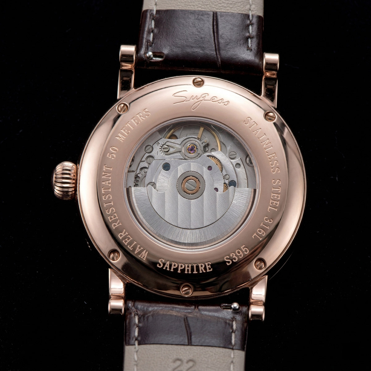 Sugess 남성용 자동 무브먼트 손목시계, 날짜 손, - Moonphase Complication Watch 리뷰 및 가격