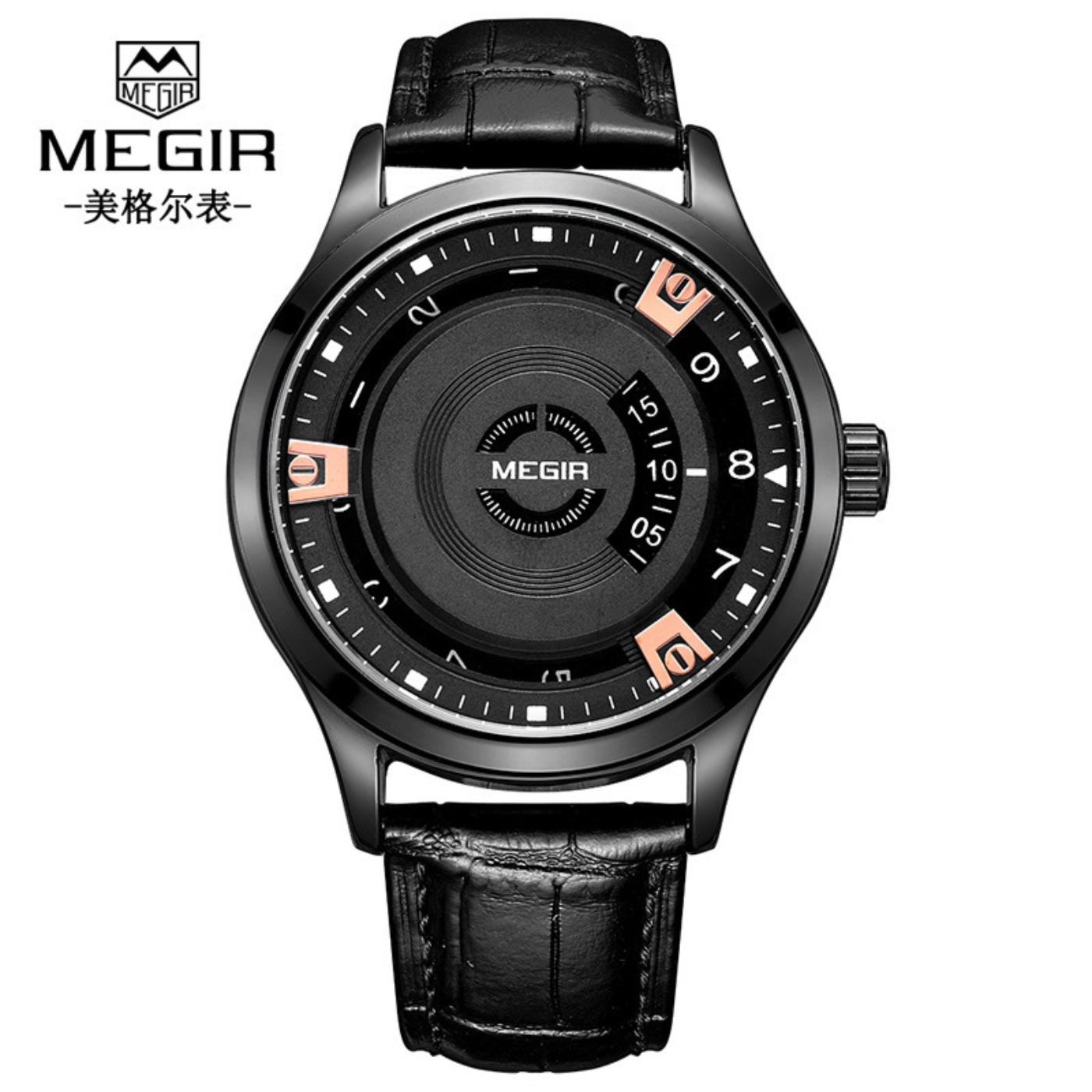 MEGIR 남성용 시계 고급 가죽 스트랩 스포츠 밀리터 - Luxury Watch Leather 리뷰 및 가격