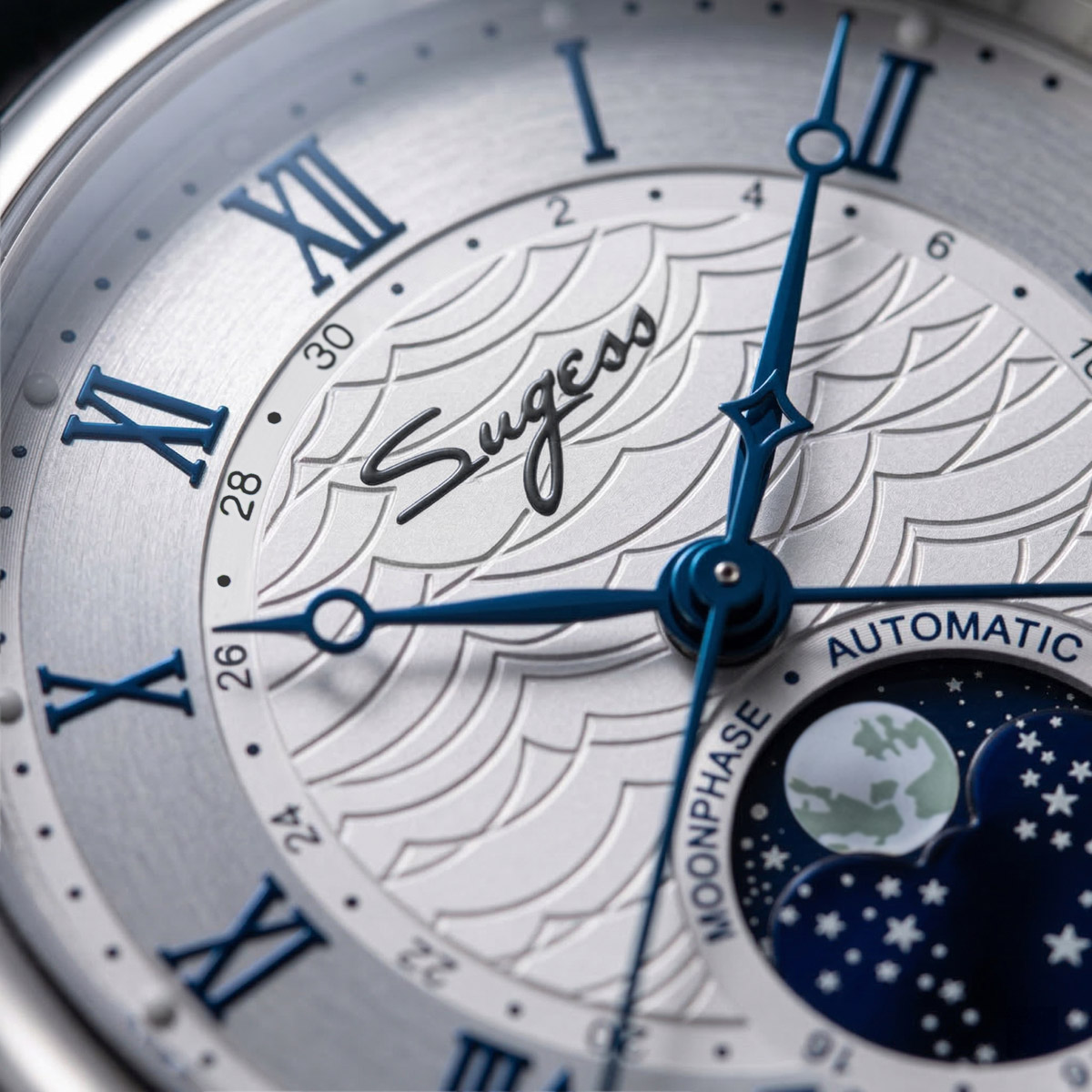 남성용 Sugess 시계 자동 기계식 시계 Moonph - Moonphase Complication Watch 리뷰 및 가격