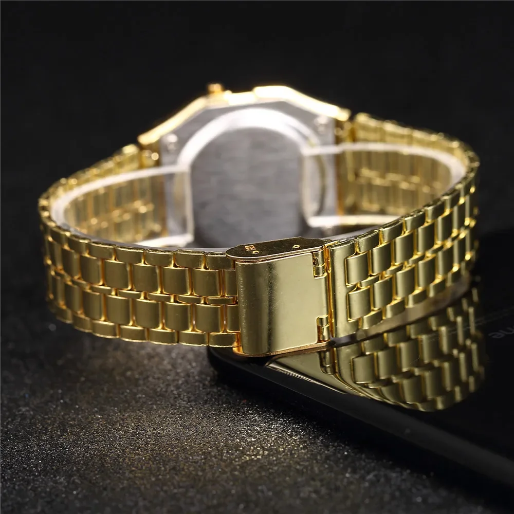 패션 디지털 남성용 시계 럭셔리 스테인레스 스틸 링크  - Luxury Watch Winder 리뷰 및 가격