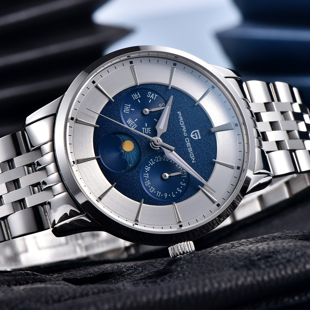2025 파가니 디자인 신형 남성용 문페이즈 비즈니스  - Moonphase Complication Watch 리뷰 및 가격