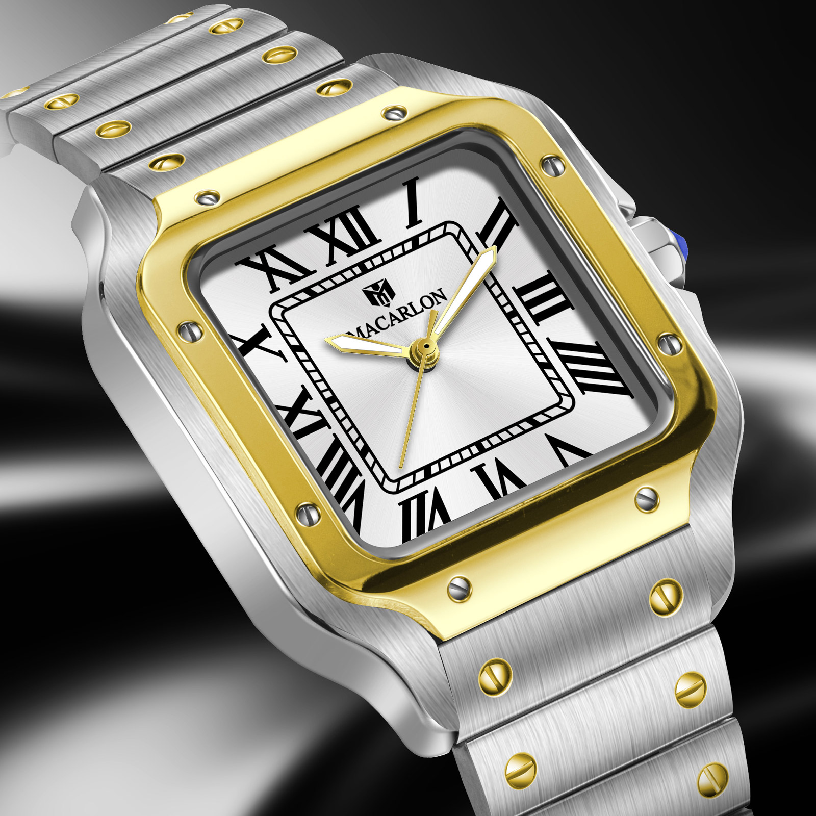 MACARLON 스퀘어 남성용 오토매틱 시계 중국 NH - Luxury Watch China 리뷰 및 가격