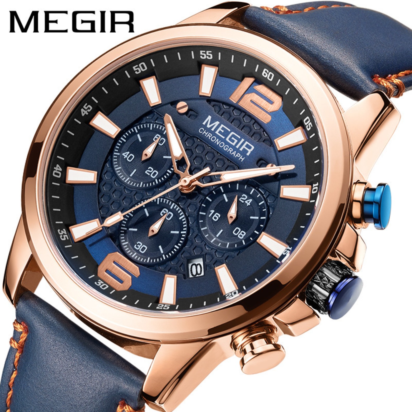 MEGIR 2020 럭셔리 시계 남성용 탑 브랜드 방수 - Luxury Watch Leather 리뷰 및 가격
